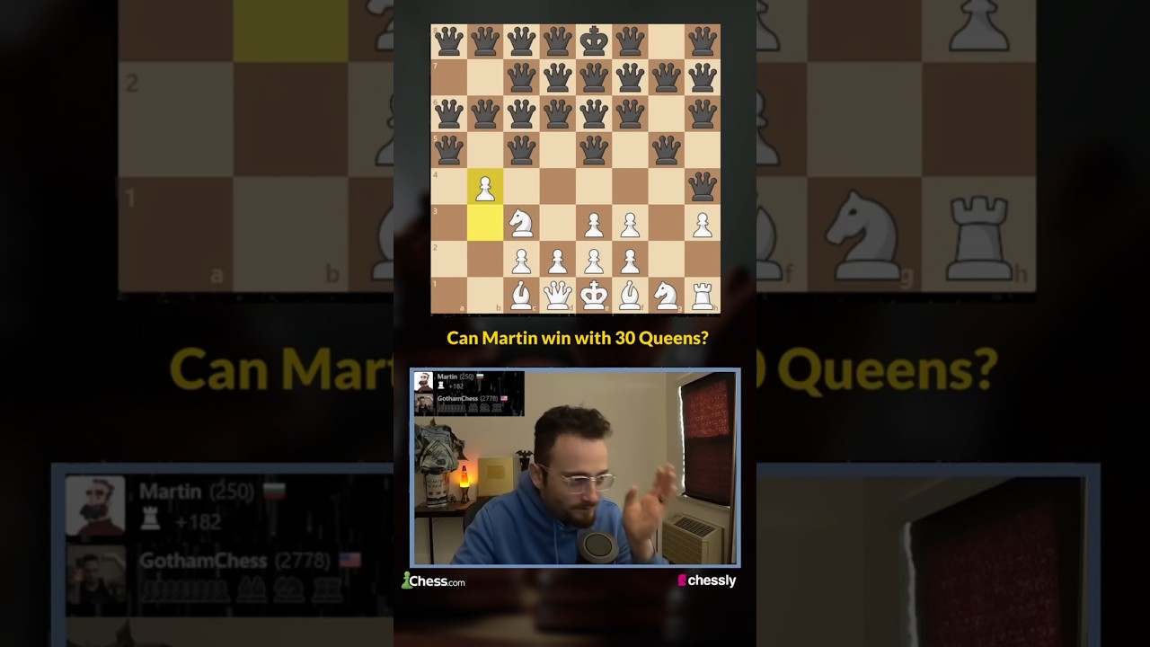 Levy Rozman Vs Martin, Martin has 30 Queens