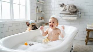 Funny Baby Moments with Cats & Dogs Unstoppable Giggle🐱🐶👶 | Non Stop Baby Laughing screenshot 1