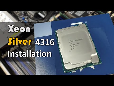 Intel Xeon Silver 4316 Processor Installation 20 Core Socket