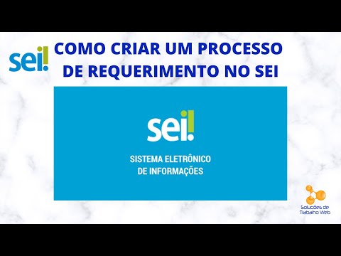 COMO CRIAR UM PROCESSO DE REQUERIMENTO NO SEI!