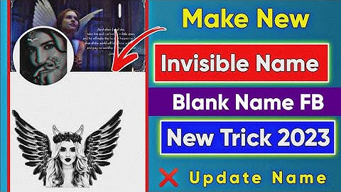 😱How to Make Invisible Name Account On Facebook Without Update Name | How to Create Blank Name Fb ID