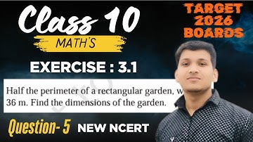 Class 10 Maths NCERT 2025 | Chapter 3 Ex 3.1 Q5 | Linear Equations Word Problem | Full Solution