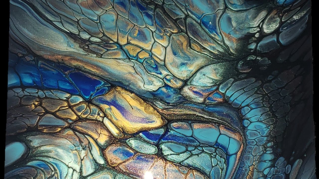 #16 | Sheleeart Bloom Swipe | Fluid Art | Huge Cells No Silicone - YouTube