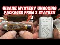 INSANE Mystery Knife Unboxing! Packages from 3 Different States!