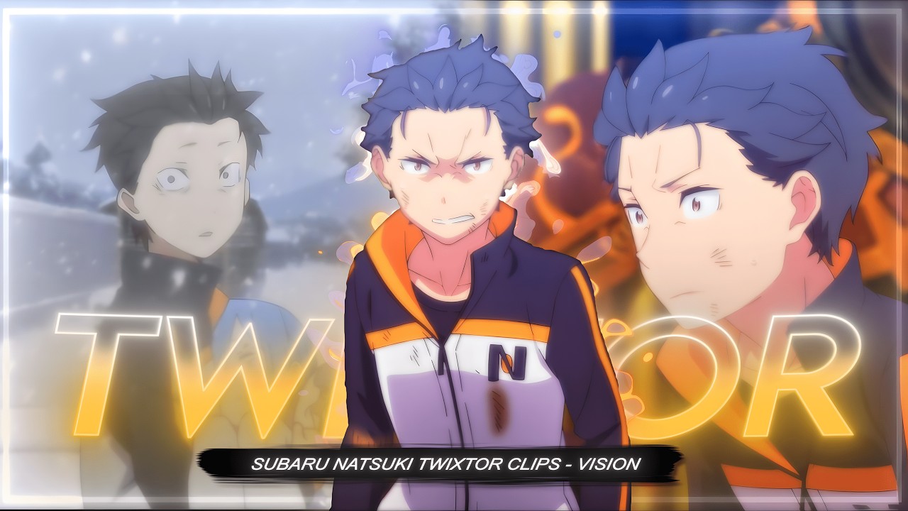 Subaru Natsuki Twixtor Clips | 4K Quality + CC | Re:Zero