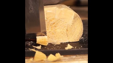 Demonstration of chisel work for a wood across the grain #chisel #woodworking #interesting