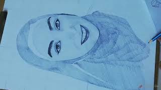 رسم شخصية بالرصاص، pencil drawing how to draw a portrait (pencils)