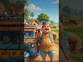 सुपर गाड़ी और समझदार बच्चे #funny village cartoon story # kids story #funny animation