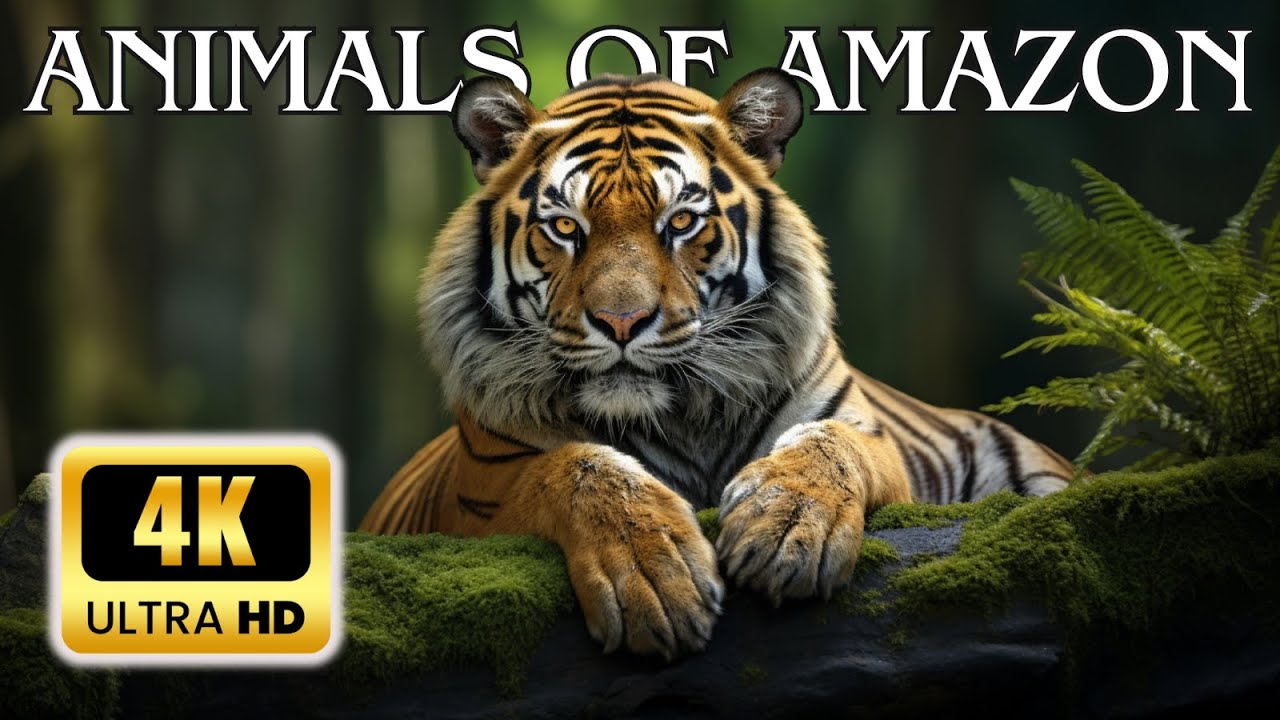Amazon Animals 4K - Amazon Wild Animals |  Relaxation Film and Music