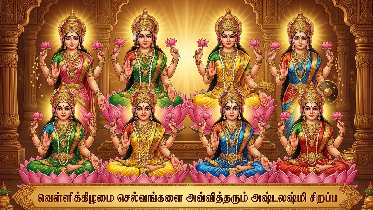 Friday Special Sri Ashtalakshmi Bhakti Songs Tamil | Popular Sri Lakshmi Bhakti Padalgal