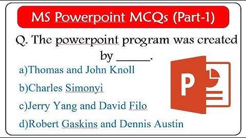 MS Powerpoint MCQ | Part 1 | Computer questions | Computer Awareness | Microsoft Office | Computer