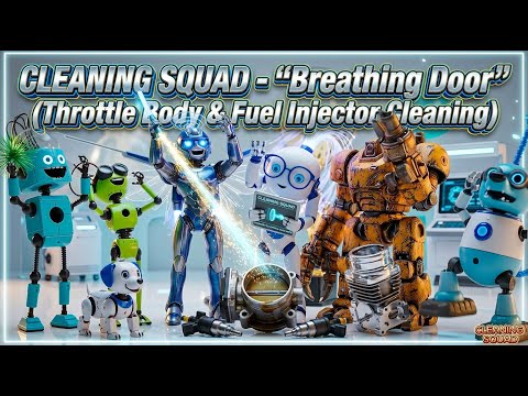 CLEANING SQUAD: ROBOTIC ENGINE THROTTLE RESTORATION | GIANT & SMART ASMR