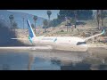 Garuda a330 emergency landing on water after engine explode  gta 5