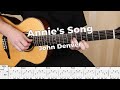 Annie&#39;s Song - John Denver | Fingerstyle Guitar Cover / Play-Along + Tab