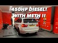 E70 X5 35D 450HP WITH METH ! DOWNPIPE, STRAIGHT PIPE, HYBRID TURBOS, CUSTOM TUNE!