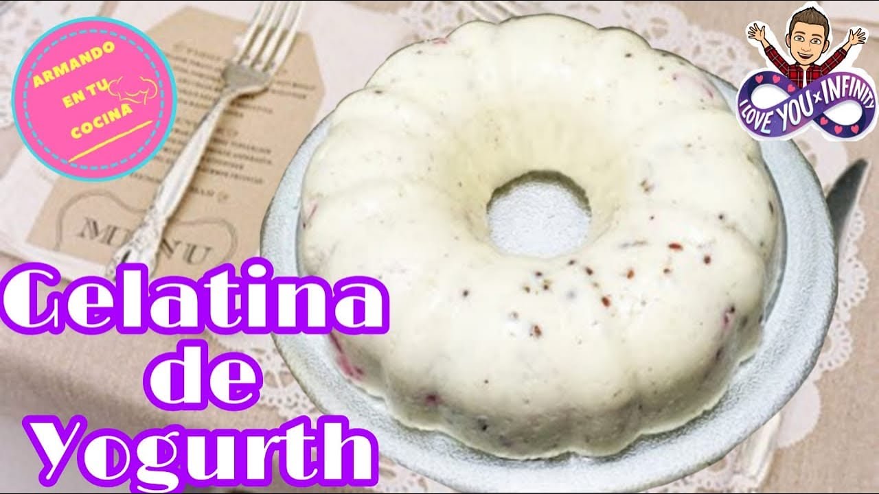 Gelatina de yogurth