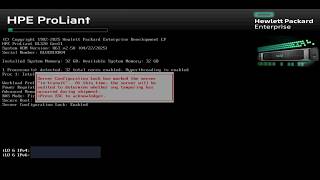 Using UEFI System Utilities to disable the in-transit status of Server Configuration Lock