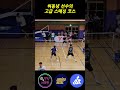 허동녕 선수의 고급 스매싱 코스
