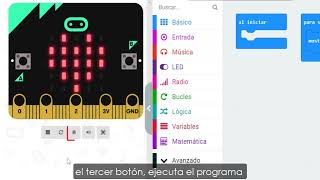 Interfaz de MakeCode