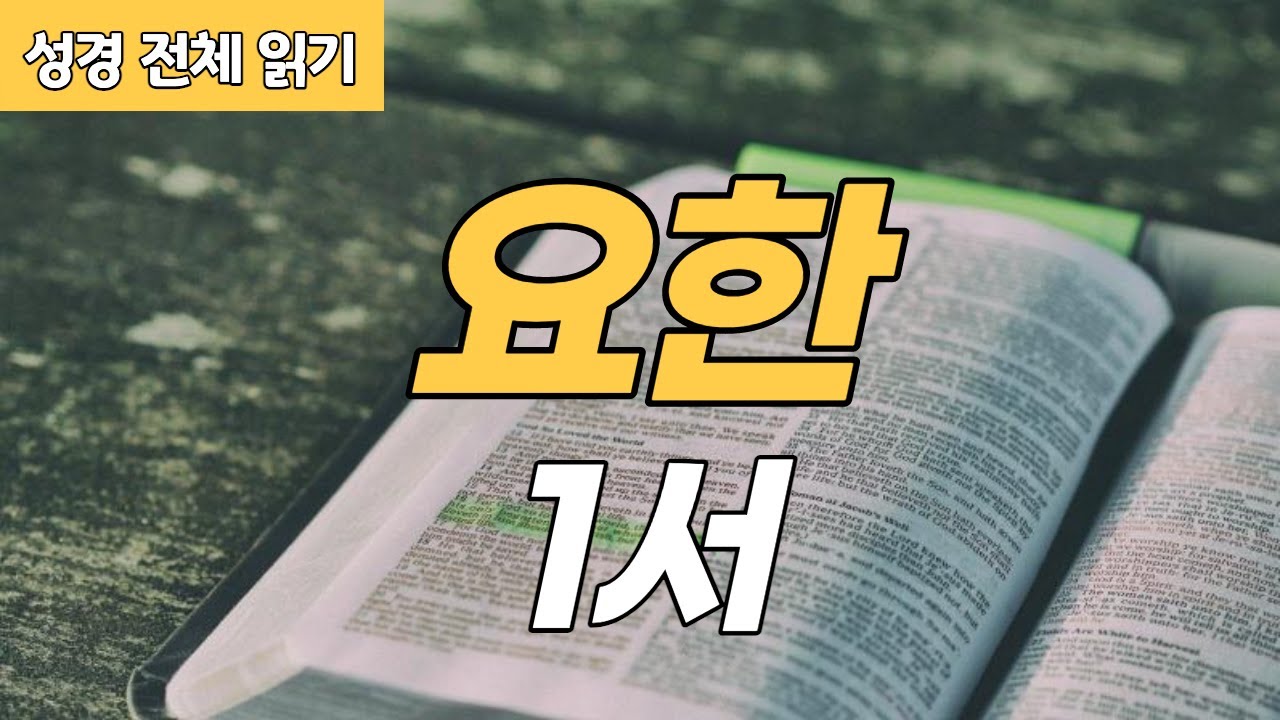 [가톨릭 성경 전체 읽기] 요한 1서 | 신약성경 #23 | 성경 통독 | 오디오 성경 | 이준 신부