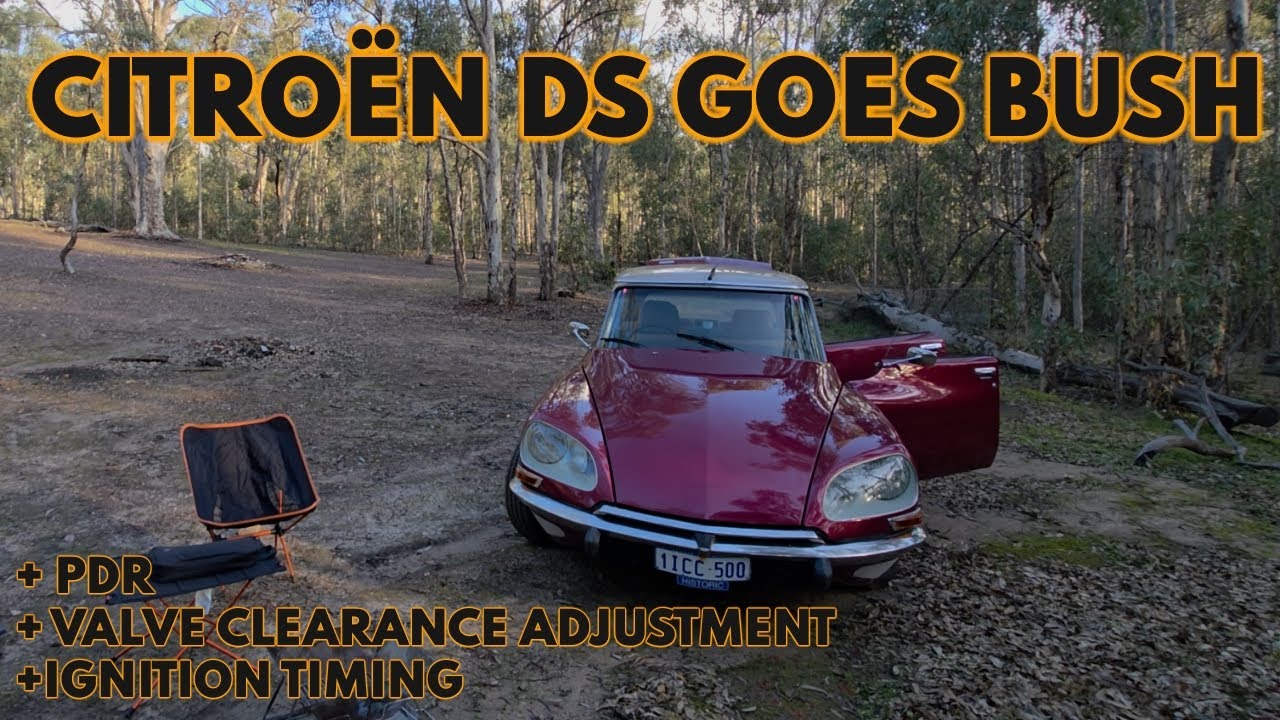 Citroën DS goes bush, plus valve clearances, ignition timing and PDR attempt