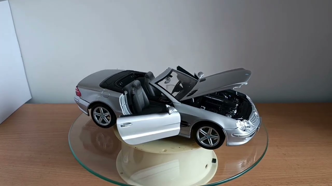 1/18 Mercedes Benz SL500 (R230) Cabriolet 2006 Welly 1/18 - YouTube