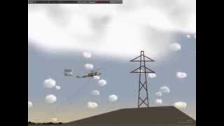Algodoo Mi-24 cut explosions
