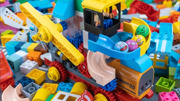 DIY Science Motor Vehicle With Propeller Toys - Building Blocks ASMR