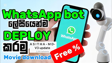 Free Deploy Asitha md WhatsApp Bot On Github..100% Free (Easy To Deploy)