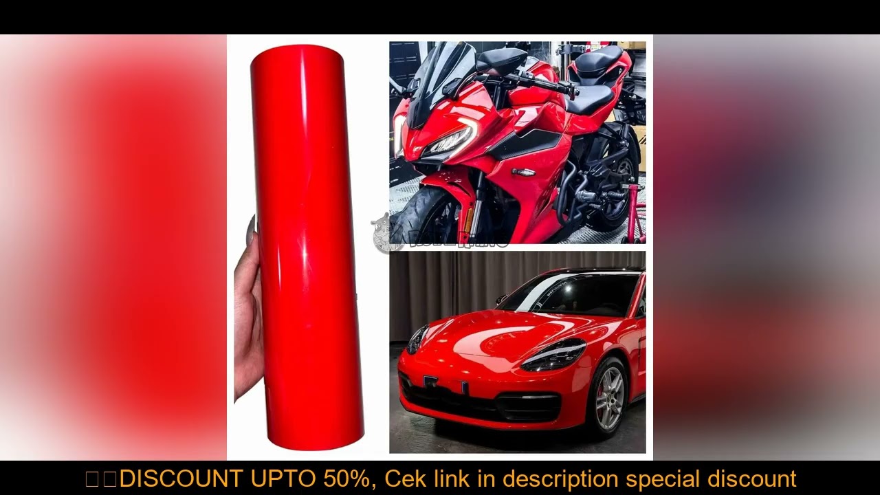 30/50cm Gloss Vinyl Wrap Glossy Crystal Bright Red For Ferrari Car Wrap Foil Self Adhesive Film Wrap