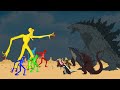 Evolution of GODZILLA - SHIN - KONG vs Evolution of SCP-096 ALL COLORS | Godzilla &amp; SCP-096 Cartoons