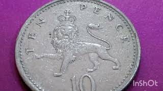 U.K ?10 PENCE COIN QUEEN ELIZABETH II VERY RARE ERROR ?30,000 1992