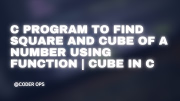 c program to find square and cube of a number using function | cube in c