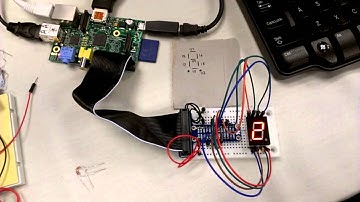 Raspberry Pi driving a 7 segment LED