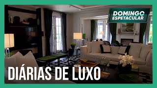 Carolina Ferraz visits the three most expensive hotel suites in Brazil. Carolina Ferraz visits the three most expensive hotel suites in Brazil.