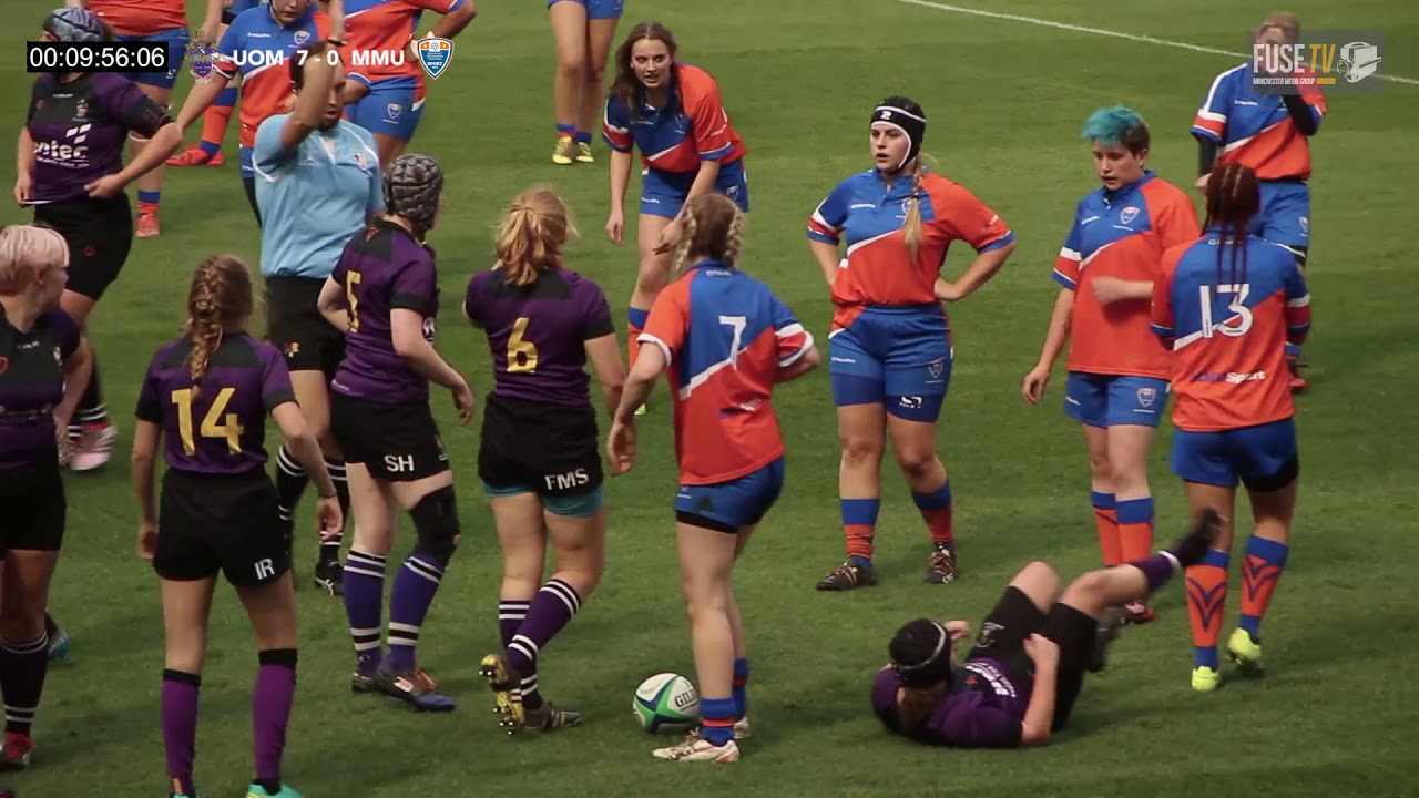 Rugby Varsity 2017 Women's Rugby UoM vs MMU YouTube