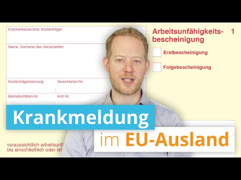 Krankmeldung Im Eu Ausland Youtube
