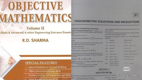 L1 Ch31 trigonometric equations and inequations Q1-Q5 exercise solution R.D. SHARMA Ark Mathematics