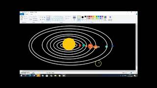 #how to #use #how to Make the Solar System easily in a minute in Paint.... screenshot 5