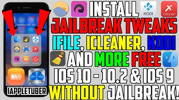 Get Jailbreak Tweaks iFile, iCleaner, Kodi, F.lux & More WITHOUT JAILBREAK iOS 10/9 iPhone iPad iPod