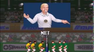 Volleyball World League 1993 Brazil vs Russia - Hyper V-Ball Snes