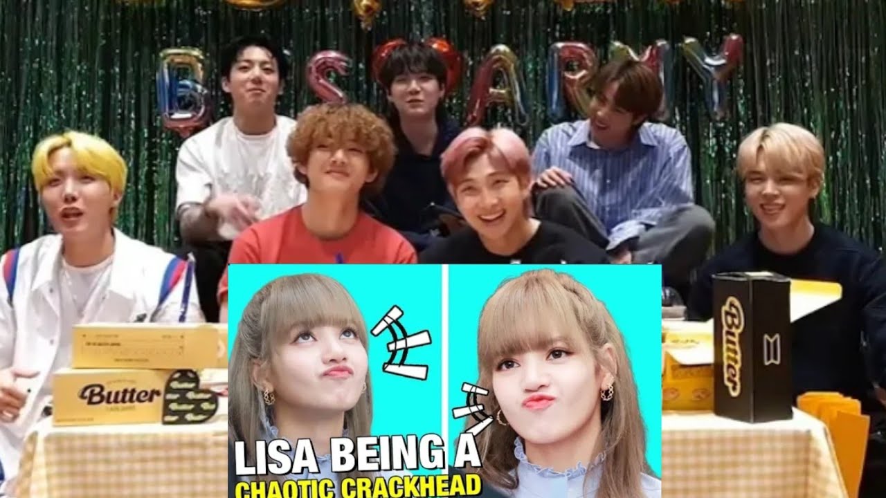 BTS Reaction to Blackpink Lisa being Chaotic Crackheads