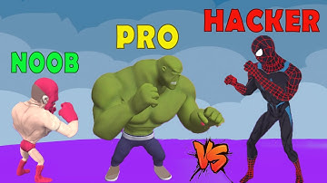 Muscle Rush 3D Challenge - NOOB vs. PRO vs. HACKER