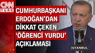 Cumhurbaşkanı Erdoğan'dan 'öğrenci yurdu' tepkisi: Yalan söylüyorsunuz, hayatınız yalan!