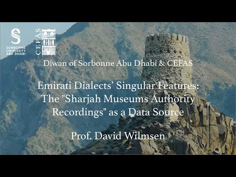 Emirati Dialects’ Singular Features: The “Sharjah Museums Authority Recordings” as a Data Source