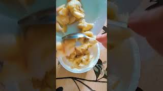 خبي الفاكهه جوا الزبادي ولا من شاف ولا من داري #shorts #breakfast #فطار #عشاء #yogurt#tiktok