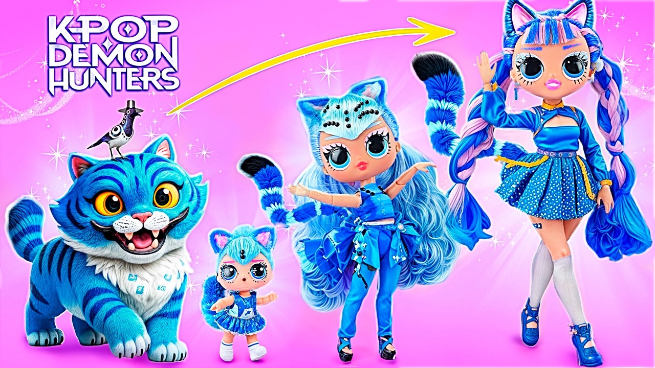K-POP Demon Hunters: Tiger Derpy Grows Up! LOL MOG DIY - YouTube