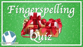Details ASL Fingerspelling Quiz | Christmas Presents News