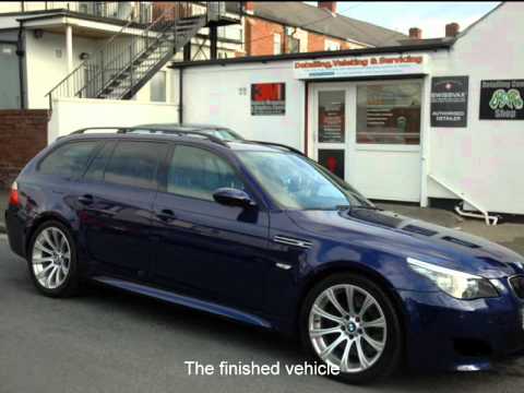BMW V10 M5 Touring - E61 Interlagos Blue Swissvax Enhancement Detail ...
