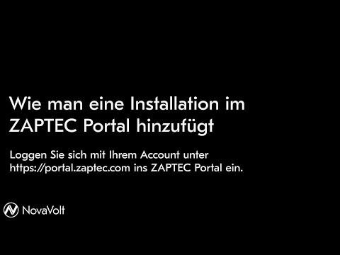 Wie man eine Installation im ZAPTEC Portal hinzufügt